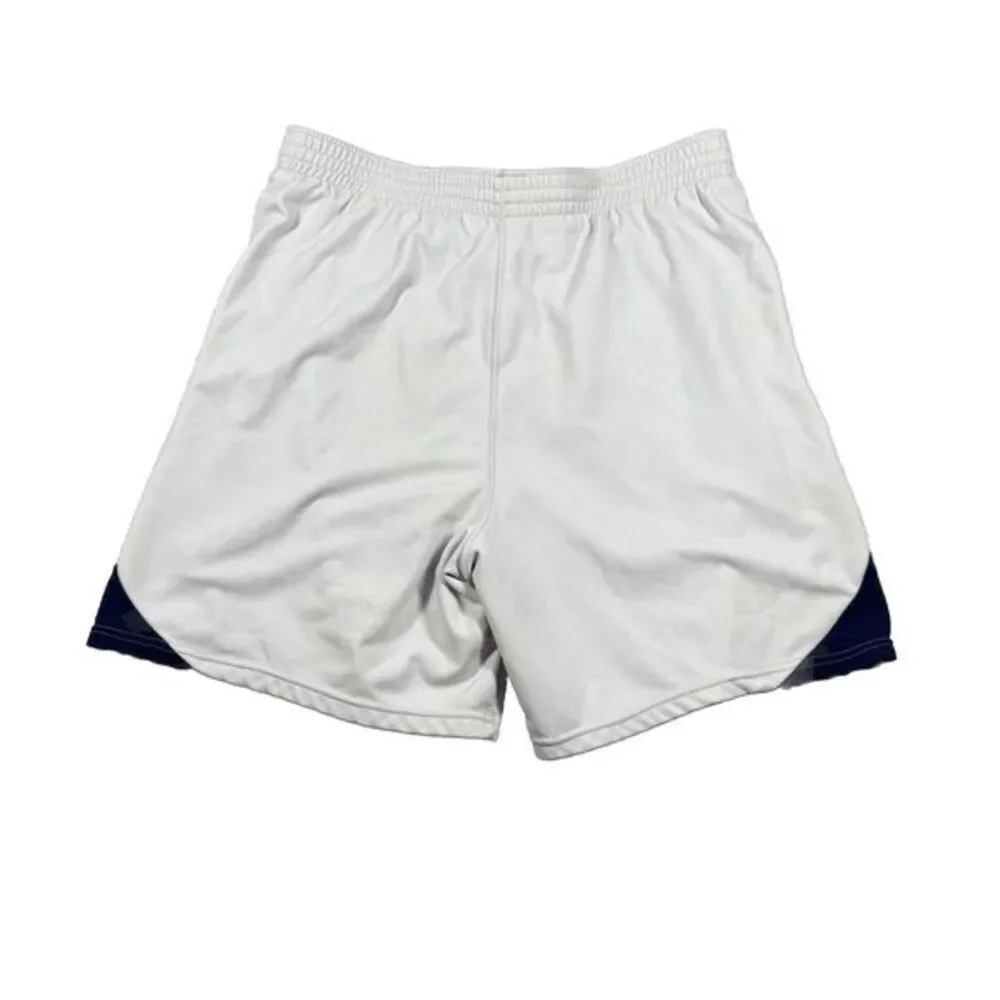 Vintage Nike Team White‎ Embroidered Basketball Shorts Mens 2XL